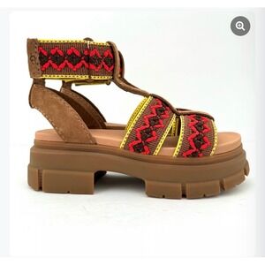 UGG Ashton Heritage Braided Gladiator Platform Lug Sole Sandal 8.5